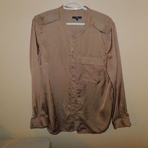 Gap Tan Blouse size Large
